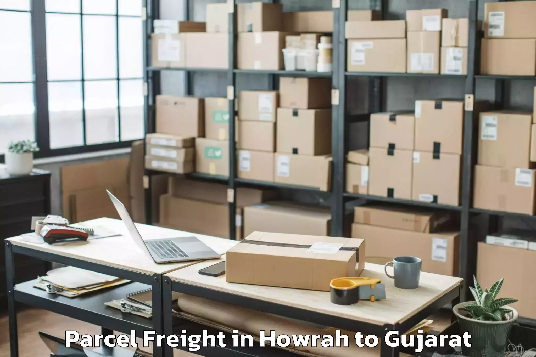 Leading Howrah to Ankleshwar Parcel Freight Provider